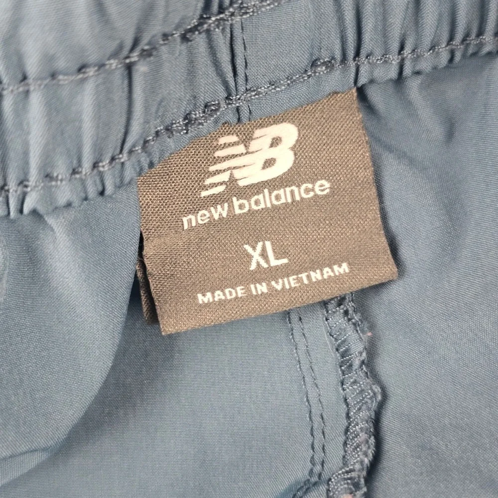 New Balance Track Pants Mens XL Blue Athletic Training Ankle Zip Pockets - Picture 3 of 12